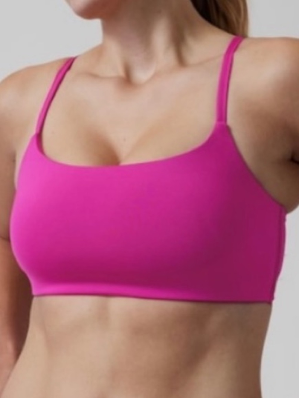 Athleta scoop bikini top D-DD Bralette Hot Pink fuchsia swim women’s Medium M